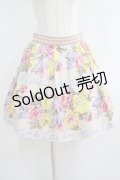 Jane Marple / Beautiful Bouquetのフラッフィースカート  シャンパンゴールド H-25-06-07-023-JM-SK-KB-ZH