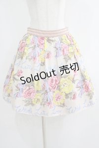 Jane Marple / Beautiful Bouquetのフラッフィースカート  シャンパンゴールド H-25-06-07-023-JM-SK-KB-ZH