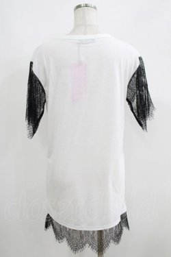 画像3: HELL CAT PUNKS / レーススリーブTシャツワンピース F 白 H-25-06-08-030-PU-OP-KB-ZH