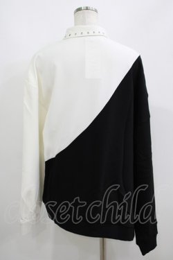画像3: HELL CAT PUNKS / シャツ風プルオーバー F 黒×白 H-25-06-08-031-PU-TO-KB-ZH
