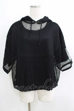 画像1: HELL CAT PUNKS / メッシュパーカーとTシャツのセット F 黒 H-25-06-08-033-PU-TO-KB-ZH