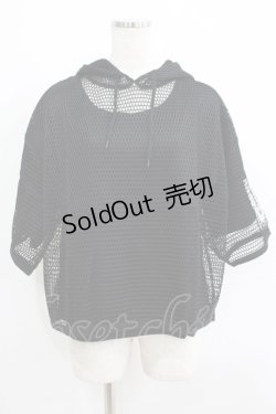 画像1: HELL CAT PUNKS / メッシュパーカーとTシャツのセット F 黒 H-25-06-08-033-PU-TO-KB-ZH