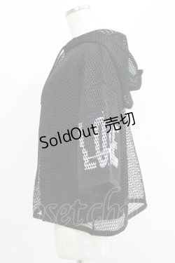 画像2: HELL CAT PUNKS / メッシュパーカーとTシャツのセット F 黒 H-25-06-08-033-PU-TO-KB-ZH
