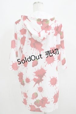 画像3: Drug Honey / ストロベリーブラッド半袖パーカー  白 H-25-06-08-037-PU-TO-KB-ZH