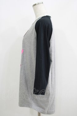 画像2: HELL CAT PUNKS / プリントカットソー L グレー×黒 H-25-06-08-040-PU-TO-KB-ZH