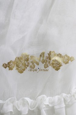 画像4: Triple fortune / オーガンジースカート  白 H-25-06-08-003-EL-SK-KB-ZH