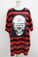 画像1: HELL CAT PUNKS / ボーダーBIG Tシャツ F 黒×赤 H-25-06-08-042-PU-TO-KB-ZH (1)