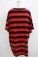 画像3: HELL CAT PUNKS / ボーダーBIG Tシャツ F 黒×赤 H-25-06-08-042-PU-TO-KB-ZH (3)