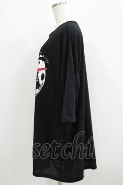 画像2: HELL CAT PUNKS / HORROR NIGHT七分袖ビッグTシャツ F 黒 H-25-06-08-043-PU-TO-KB-ZH