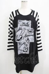 HELL CAT PUNKS / ラグランワンピース F 黒 H-25-06-08-046-PU-OP-KB-ZH