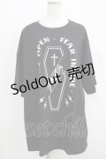 HELL CAT PUNKS / Monster Party×HELL CAT PUNKS Tシャツ　 F 黒 H-25-06-08-047-PU-TO-KB-ZH