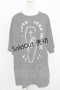 HELL CAT PUNKS / Monster Party×HELL CAT PUNKS Tシャツ　 F 黒 H-25-06-08-047-PU-TO-KB-ZH