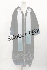 IRO+IRO / 大人のグラデーション配色*ユニセックスメルトロングパーカー M ブラック H-25-06-08-1034-LO-TO-NS-ZH