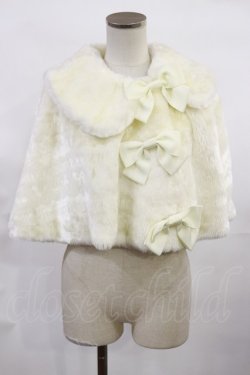 画像1: BABY,THE STARS SHINE BRIGHT / ロゴジャガードファーケープ Free オフ H-25-06-08-1036-BA-JA-NS-ZH