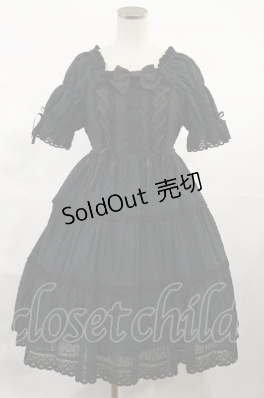 画像1: BABY,THE STARS SHINE BRIGHT / デザートワンピース Free ブラック H-25-06-08-1005-BA-OP-NS-ZH (1)