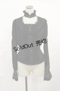 画像1: Innocent World / 中村明日美子ブラウス M ブラック H-25-06-08-1016-IW-BL-NS-ZH