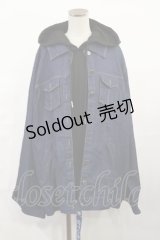 IRO+IRO / デニムジャケット×パーカー お天気カラーのドッキングWeatherトップス Free デニム/ブラック H-25-06-08-1021-LO-JA-NS-ZH