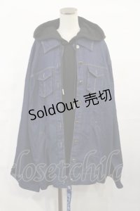 IRO+IRO / デニムジャケット×パーカー お天気カラーのドッキングWeatherトップス Free デニム/ブラック H-25-06-08-1021-LO-JA-NS-ZH