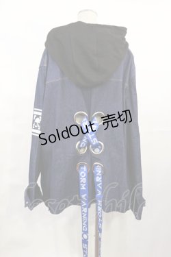 画像2: IRO+IRO / デニムジャケット×パーカー お天気カラーのドッキングWeatherトップス Free デニム/ブラック H-25-06-08-1021-LO-JA-NS-ZH