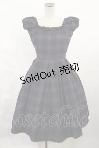 Victorian maiden / ノーブルチェックドレス free オータムブルー H-25-06-08-1003-CL-OP-NS-ZH