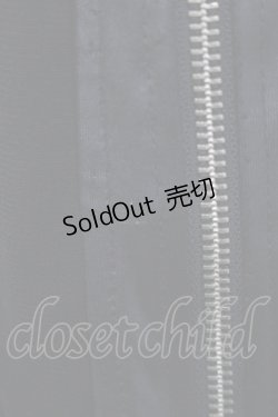 画像4: Ozz Croce / メッシュZIPカーデ  黒 H-25-06-08-052-OO-TO-KB-ZH