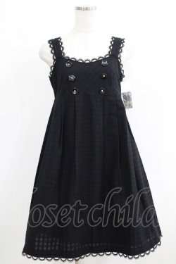 画像1: MILK / デイジーボタンDress  ブラック H-25-06-08-007-ML-OP-KB-ZH