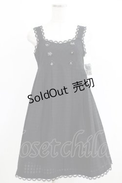 画像1: MILK / デイジーボタンDress  ブラック H-25-06-08-007-ML-OP-KB-ZH