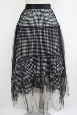画像3: HELL CAT PUNKS / チュールスカート F 黒×白 H-25-06-08-013-PU-SK-KB-ZH