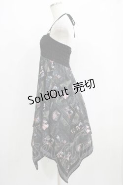 画像2: Ozz oneste / 絵画プリント2Wayスカート/キャミ  黒 H-25-06-08-014-OO-SK-KB-ZH