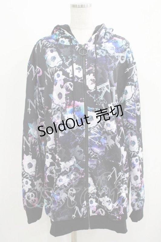 画像1: NieR CLOTHING / 防寒裏起毛パーカー F  H-25-06-08-017-PU-TO-KB-ZT117 (1)