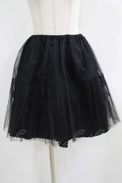 画像1: ATELIER PIERROT / チュールパニエ  黒 H-25-06-08-019-EL-SK-KB-ZH