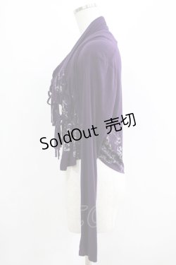 画像2: Ozz Croce / プリントボレロ  紫 H-25-06-08-022-OO-TO-KB-ZH