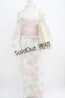 画像1: Q-pot. / マカロン浴衣まつりセット  ピンク×ミント H-25-06-09-1001-QP-OP-KB-ZH