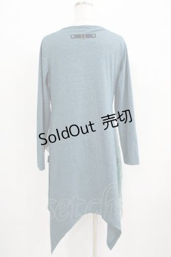 画像3: Ozz Croce / 異素材重ねワンピース  グレー×青 H-25-06-09-1021-OO-OP-KB-ZH