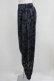 画像2: NieR Clothing / 総柄プリントサルエルパンツ F グレー H-25-06-09-1031-PU-PA-KB-ZH (2)