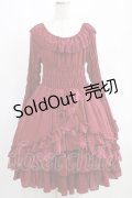 ATELIER PIERROT / 姫袖ベビードールワンピース  ワイン H-25-06-09-1003-EL-OP-KB-ZH