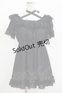 ATELIER PIERROT / ベビードールブラウス  ブラック H-25-06-09-1048-EL-BL-KB-ZH