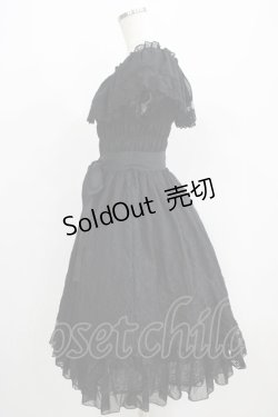 画像2: ATELIER PIERROT / レースバッスルワンピース  ブラック H-25-06-09-1004-EL-OP-KB-ZH