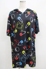 NieR Clothing / 半袖プルパーカー F 黒 H-25-06-09-1052-PU-TO-KB-ZH