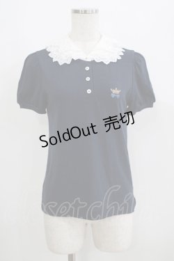 画像1: Jane Marple / トリプルレースカラーのプルオーバー  ネイビー H-25-06-09-1054-JM-TO-KB-ZH