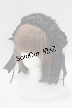 画像1: Atelier Beatrice / ヘッドドレスカチューシャ  ブラック H-25-06-09-1060-GO-AC-KB-ZH