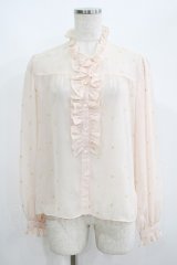 MILK / シャドウスターブラウス  ピンクベージュ H-25-06-09-1067-ML-BL-KB-ZH