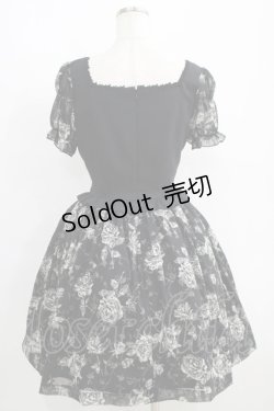 画像3: Moi-meme-Moitie / ローズ編み上げワンピース 2 黒 H-25-06-09-1009-MO-OP-KB-ZH