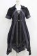 画像1: Ozz oneste / 薔薇刺繍レイヤードワンピース  黒×紫 H-25-06-09-1016-OO-OP-KB-ZH (1)