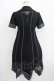 画像3: Ozz oneste / 薔薇刺繍レイヤードワンピース  黒×紫 H-25-06-09-1016-OO-OP-KB-ZH