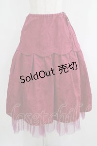 Jane Marple / Alice jacquardドレススカート  ローズ H-25-06-09-1019-JM-SK-KB-ZH