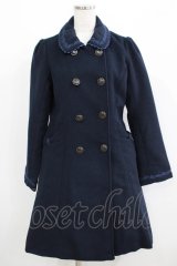 axes femme / リボンポケットコート M ネイビー H-25-06-10-023-AX-CO-NS-ZT-C044
