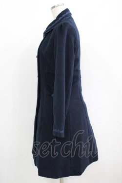 画像2: axes femme / リボンポケットコート M ネイビー H-25-06-10-023-AX-CO-NS-ZT-C044