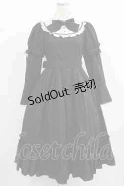 画像1: Victorian maiden / ヴェルデュールマロリーロングドレス Free ブラック H-25-06-10-003-CL-OP-NS-ZH