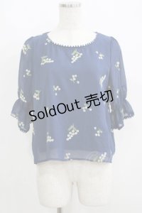 Fi.n.t / ミモザ総刺繍プルオーバーブラウス Free NAVY H-25-06-10-036-CA-BL-NS-ZH